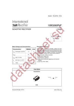 10BQ060TRPBF datasheet  